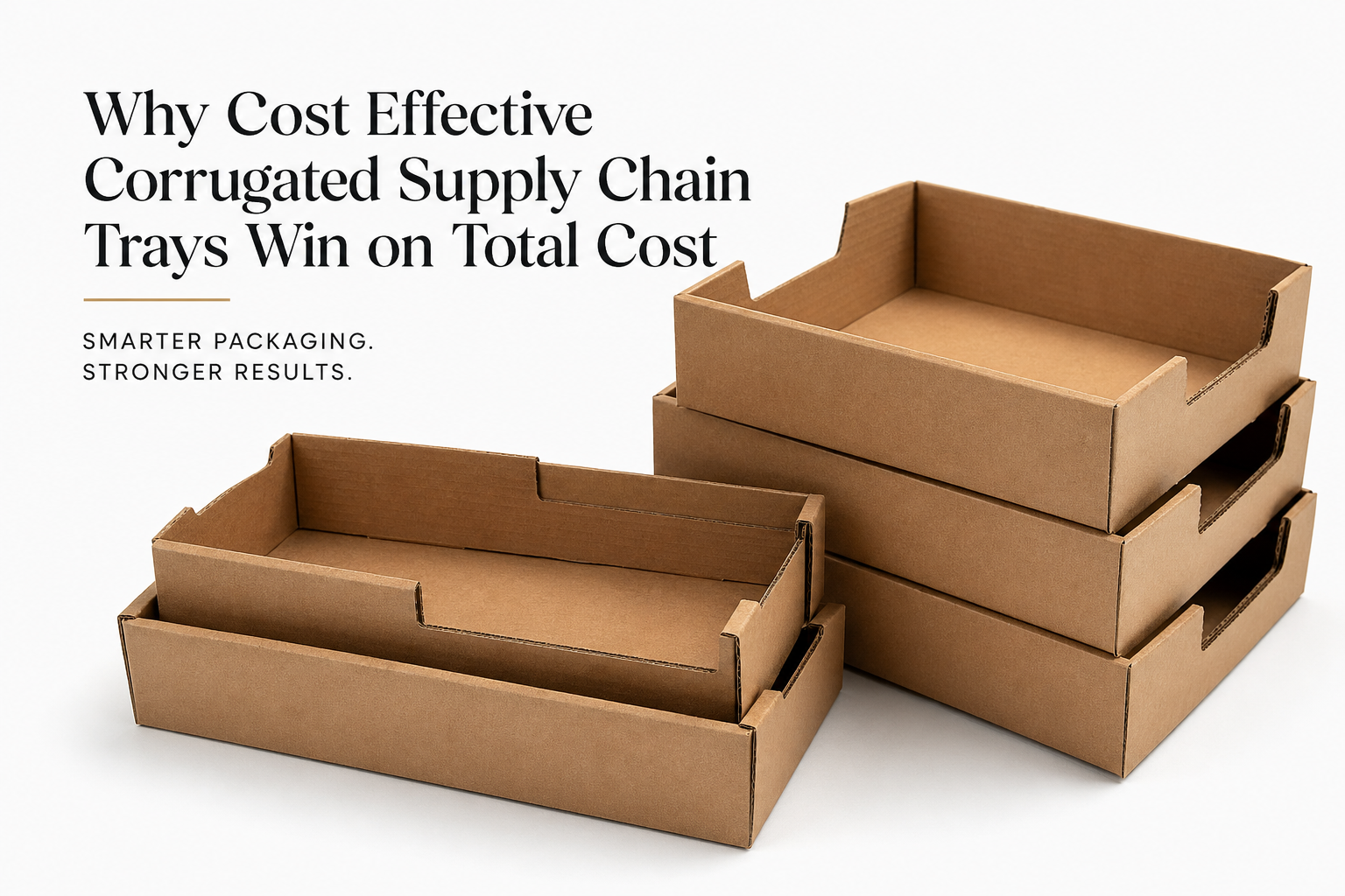 Cost Effective Corrugated Supply Chain Trays for Logistics