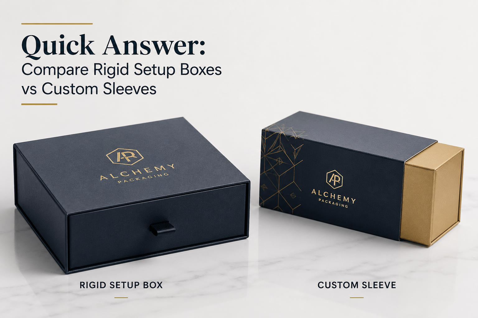 Compare Rigid Setup Boxes vs Custom Sleeves: Which Wins?