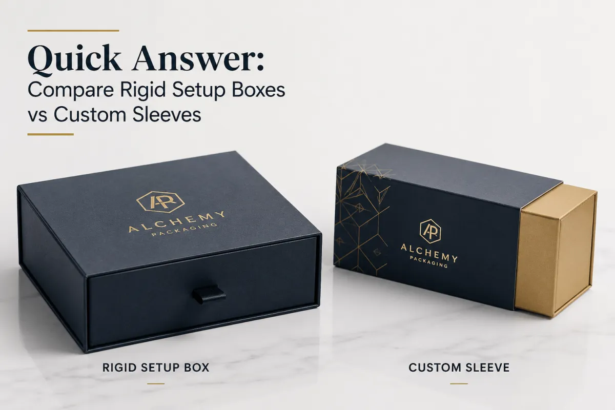 Quick Answer: Compare Rigid Setup Boxes vs Custom Sleeves - CustomLogoThing packaging example