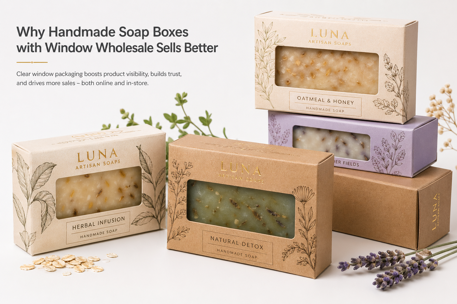Handmade Soap Boxes with Window Wholesale: Pricing