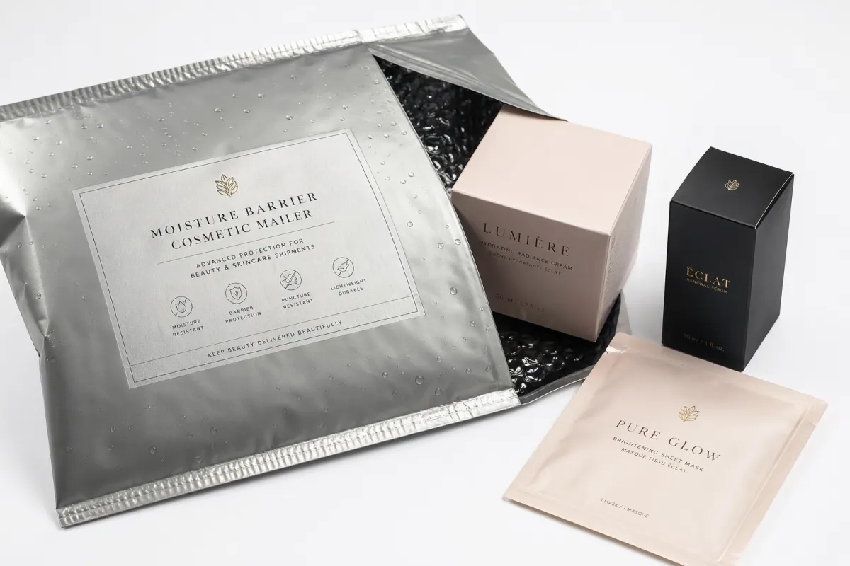 Moisture Barrier Mailers for Cosmetics