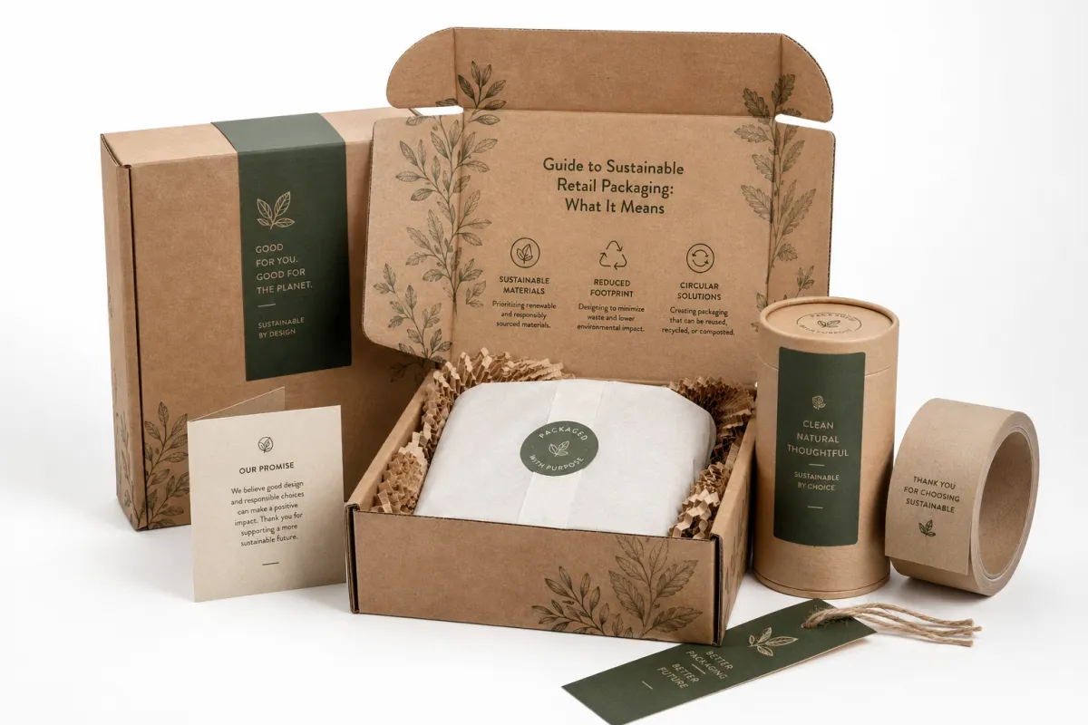 Guide to Sustainable Retail Packaging: What It Means - CustomLogoThing packaging example