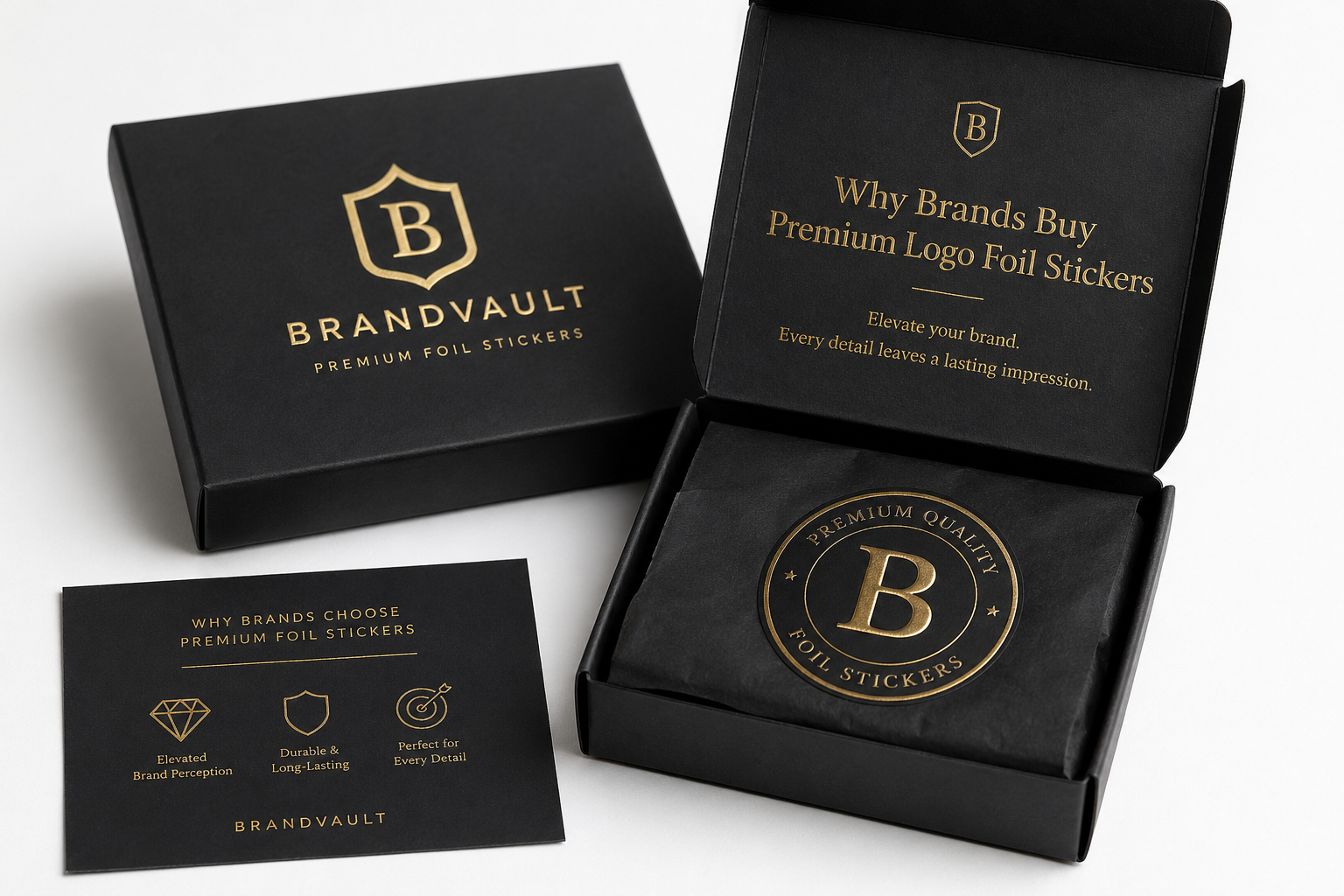 Buy Premium Logo Foil Stickers for Branded Packaging