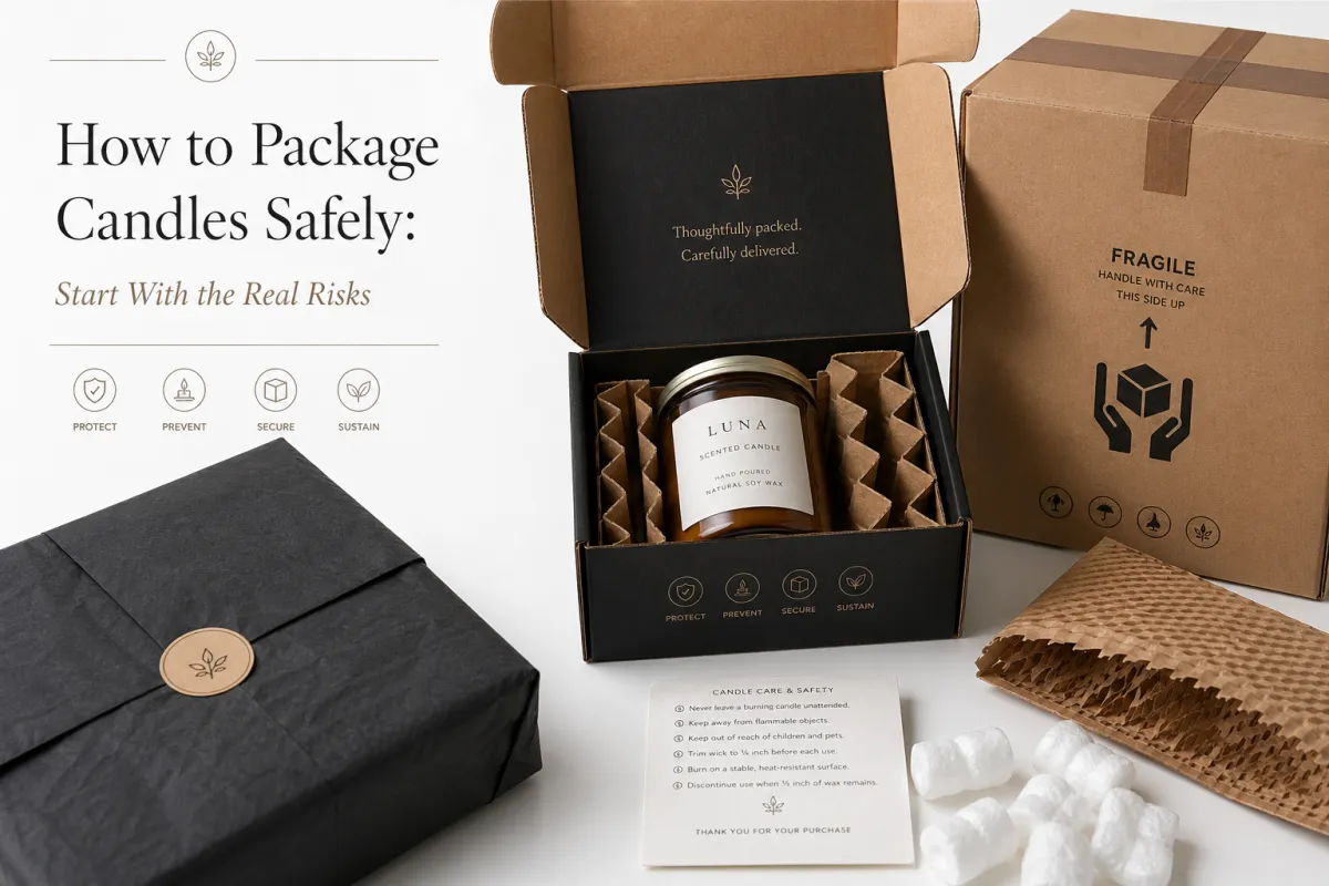 Package Candles Safely: Retail Fit, Compliance Space