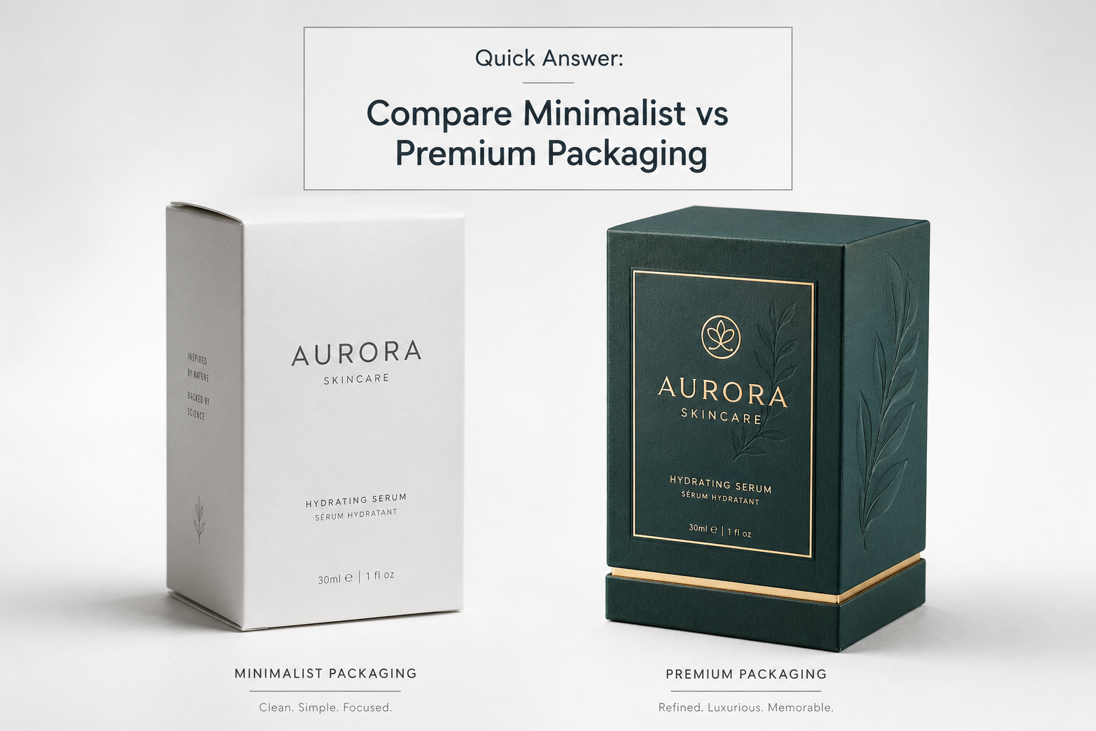 Compare Minimalist vs Premium Packaging: What Pays Off