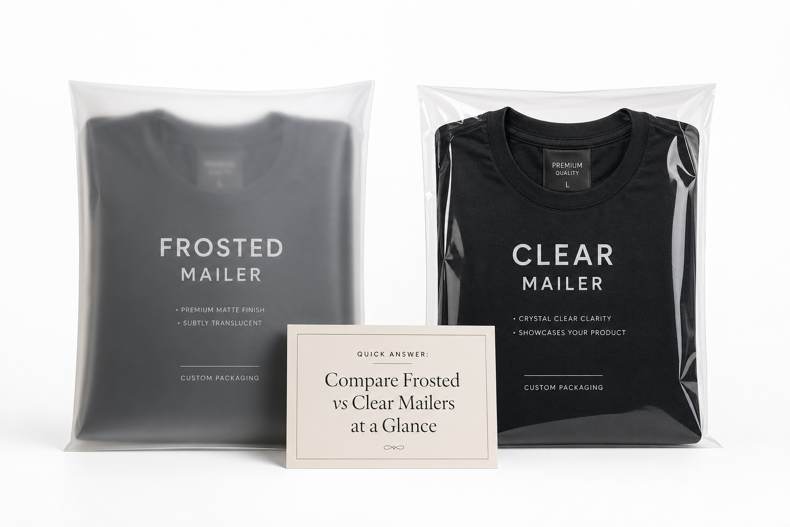 Compare Frosted vs Clear Mailers: Best Choice for Brands