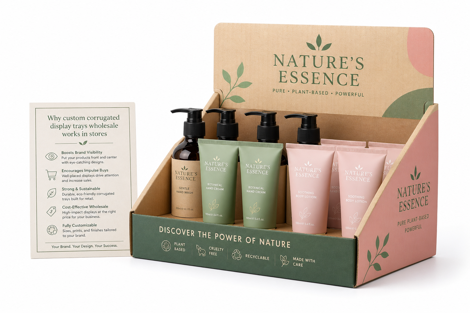 Custom Corrugated Display Trays Wholesale: Specs & Pricing