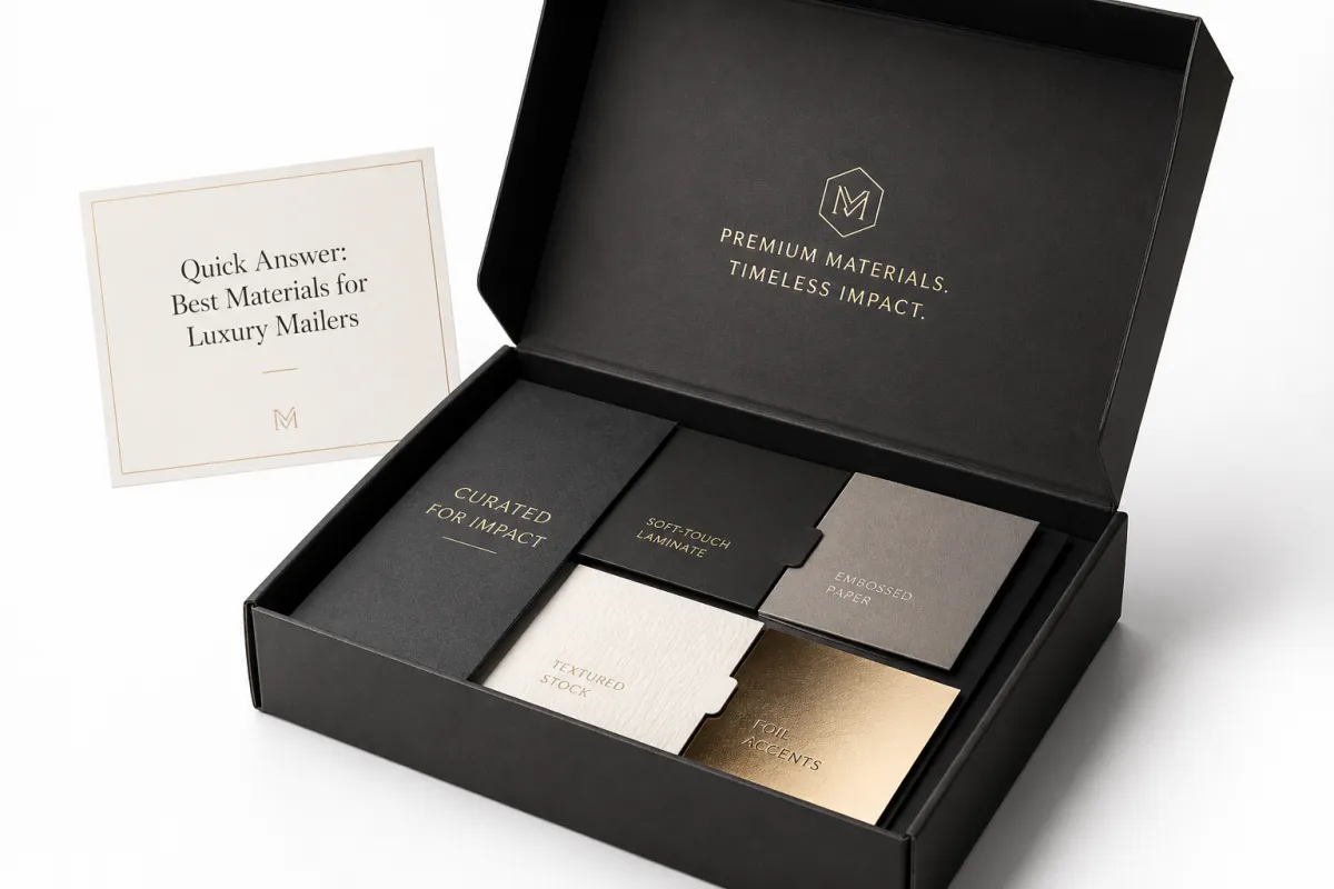 Materials for Luxury Mailers Tested Options Ranked