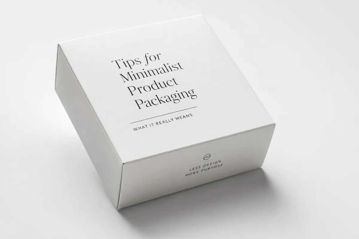 Minimalist Product Packaging: Material, Print, Proofing