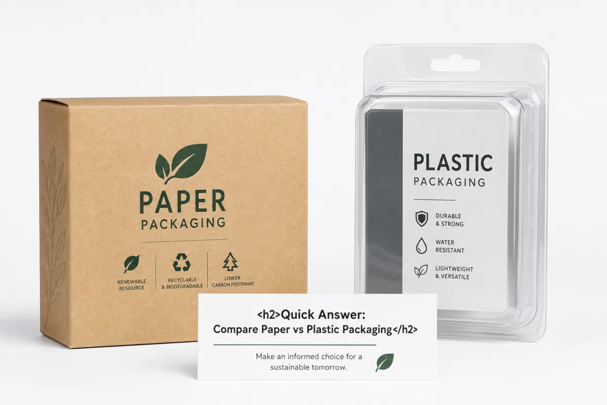 Compare Paper vs Plastic Packaging