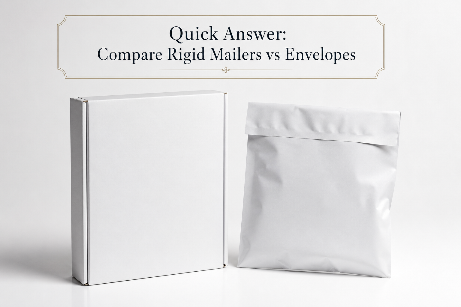 Compare Rigid Mailers vs Envelopes: Which Wins Today?