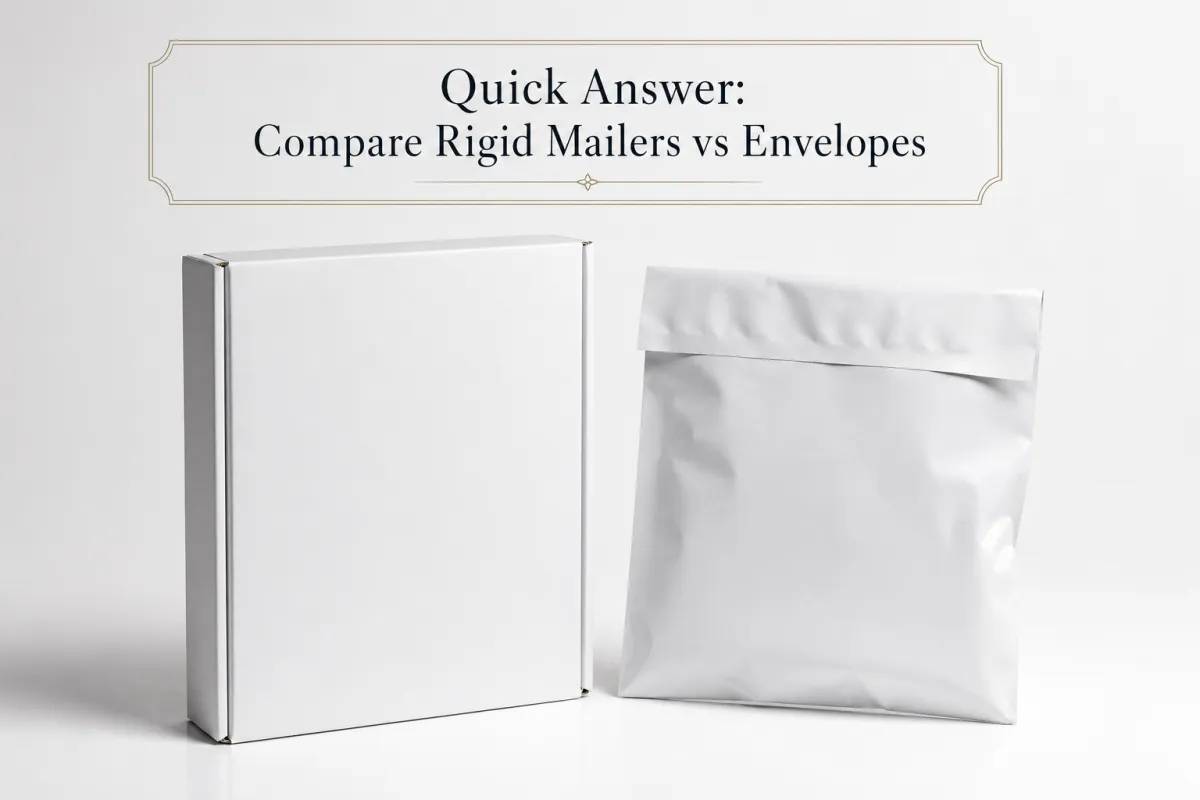 Quick Answer: Compare Rigid Mailers vs Envelopes - CustomLogoThing packaging example