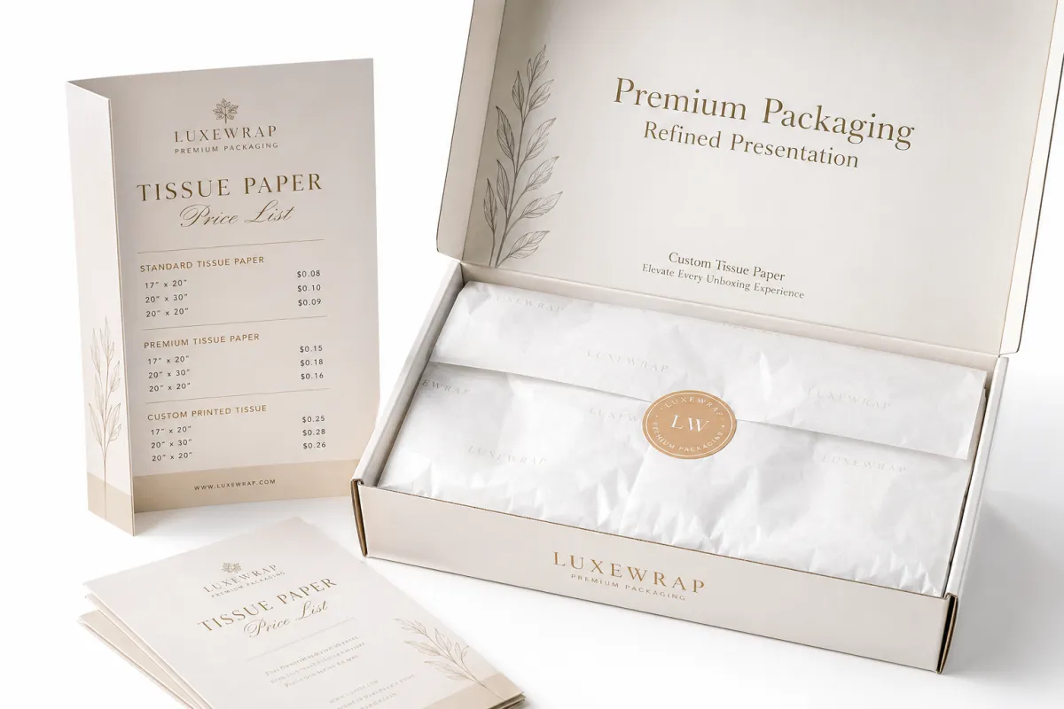 Custom packaging: Why the Custom Tissue Paper Price List Can Surprise Buyers - custom tissue paper price list