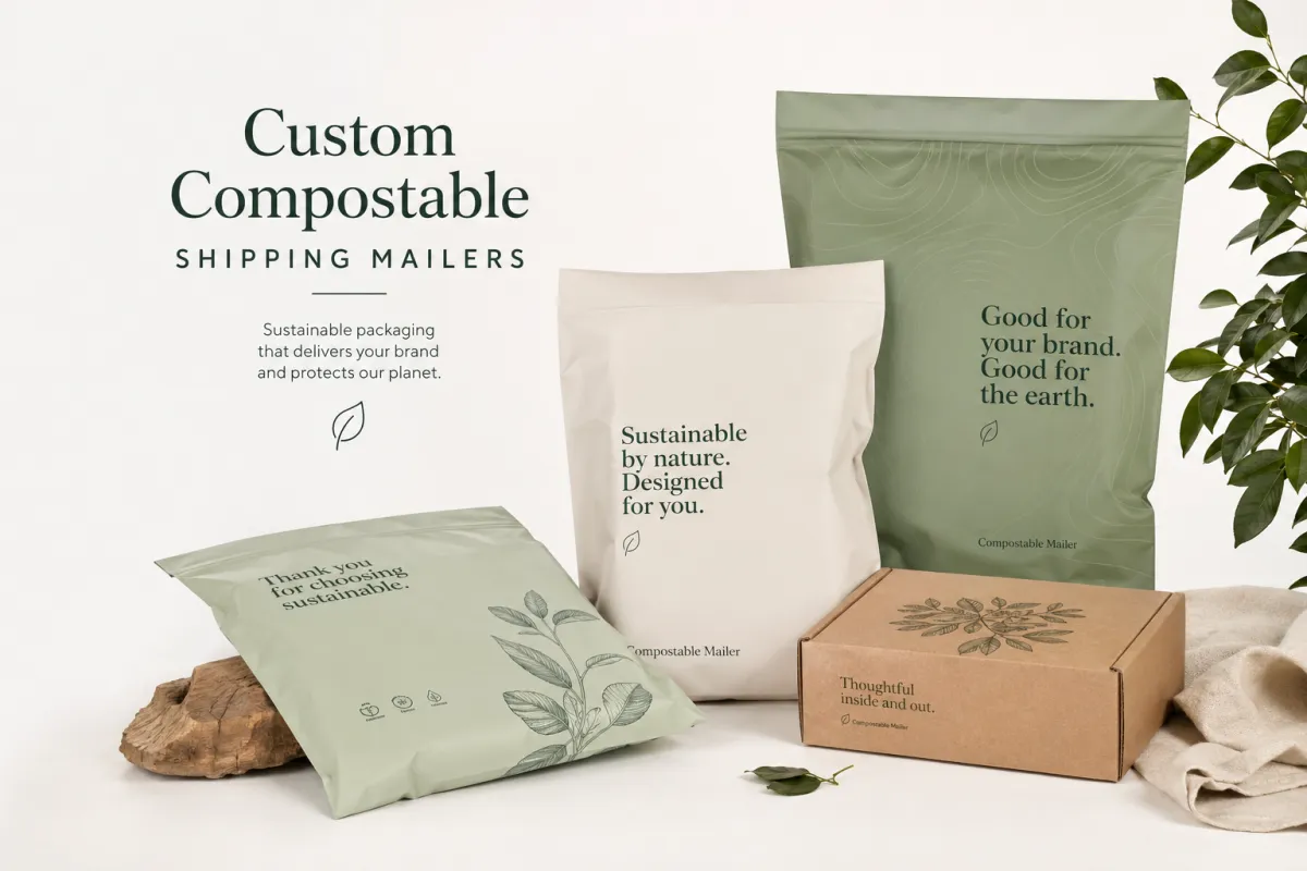 Custom Compostable Shipping Mailers