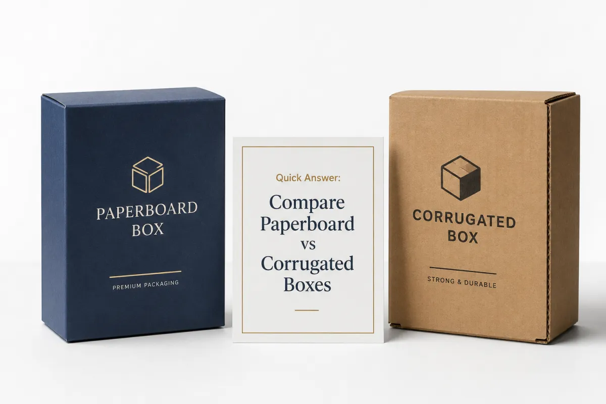 Quick Answer: Compare Paperboard vs Corrugated Boxes - CustomLogoThing packaging example