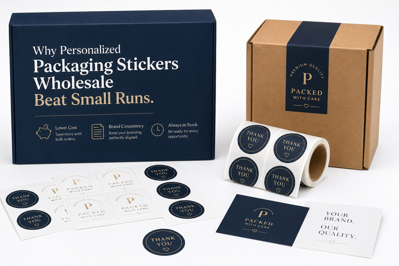 Personalized Packaging Stickers Wholesale for Brands