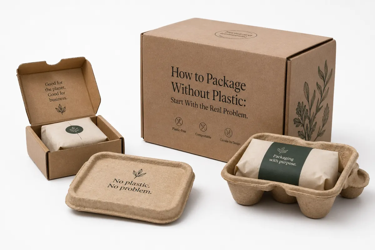 Package Without Plastic: Material, Print, Proofing, and