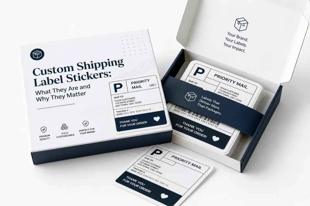 Custom Shipping Label Stickers: What They Are and Why They Matter - CustomLogoThing packaging example