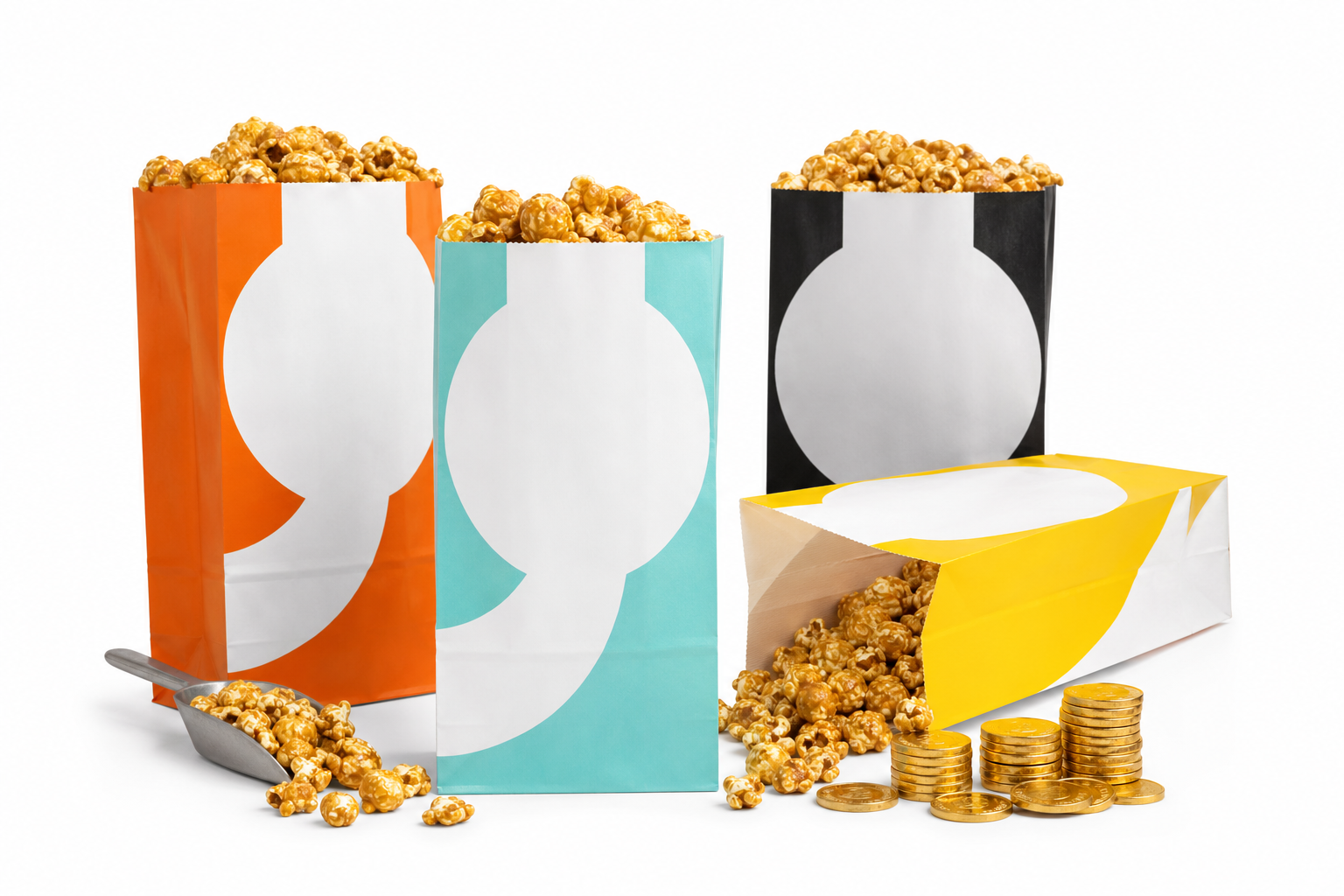 Branded Popcorn Bags Wholesale for Custom Packaging