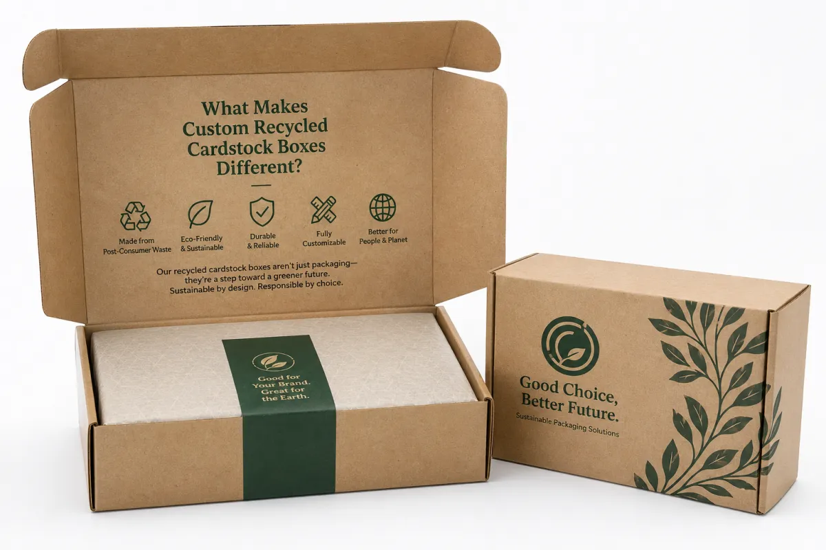 Custom Recycled Cardstock Boxes