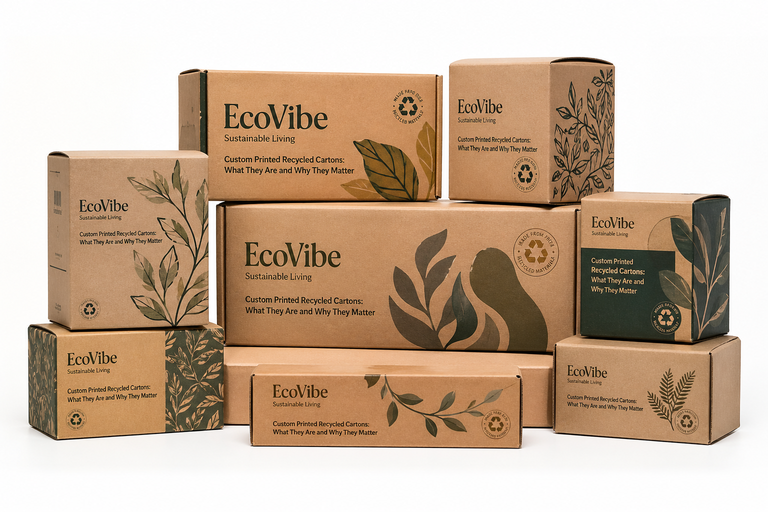 Custom Printed Recycled Cartons: Uses, Costs, and Process