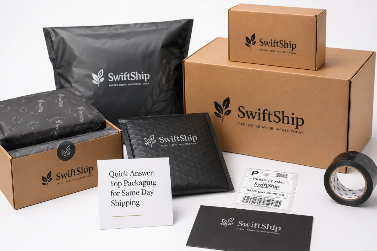 Packaging for Same Day Shipping Options Tested