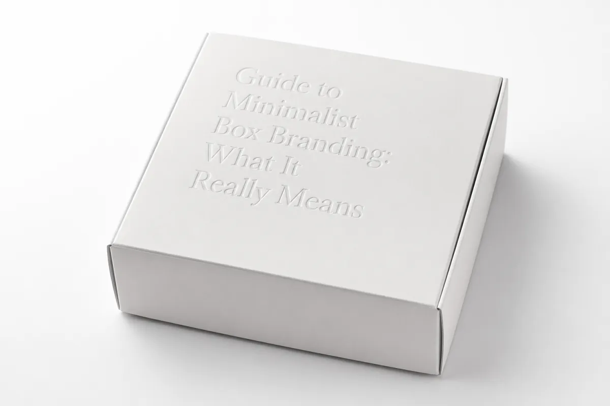 To Minimalist Box Branding for Modern Brands