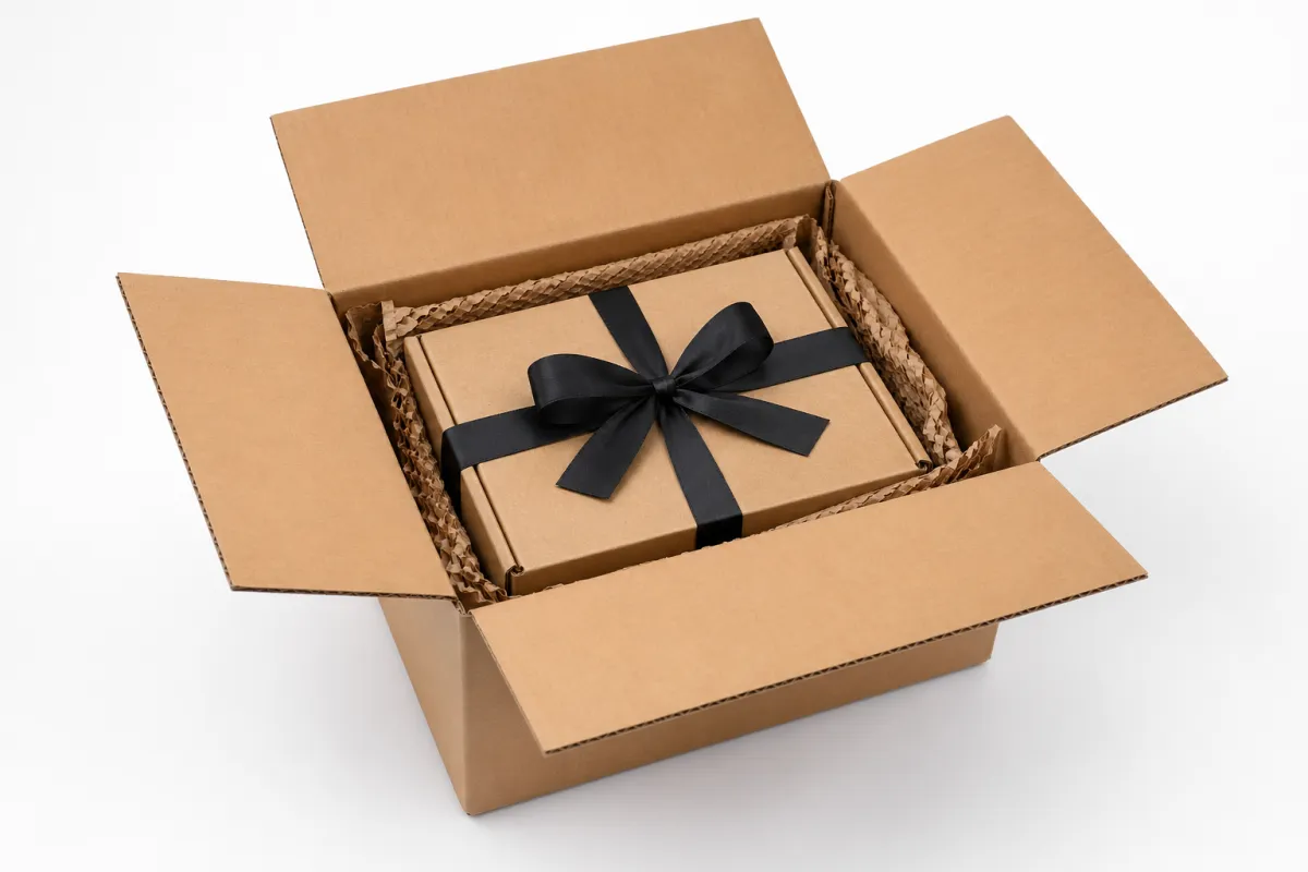 Parcel Overboxing: Board, Finish, Dieline, and Unit Cost