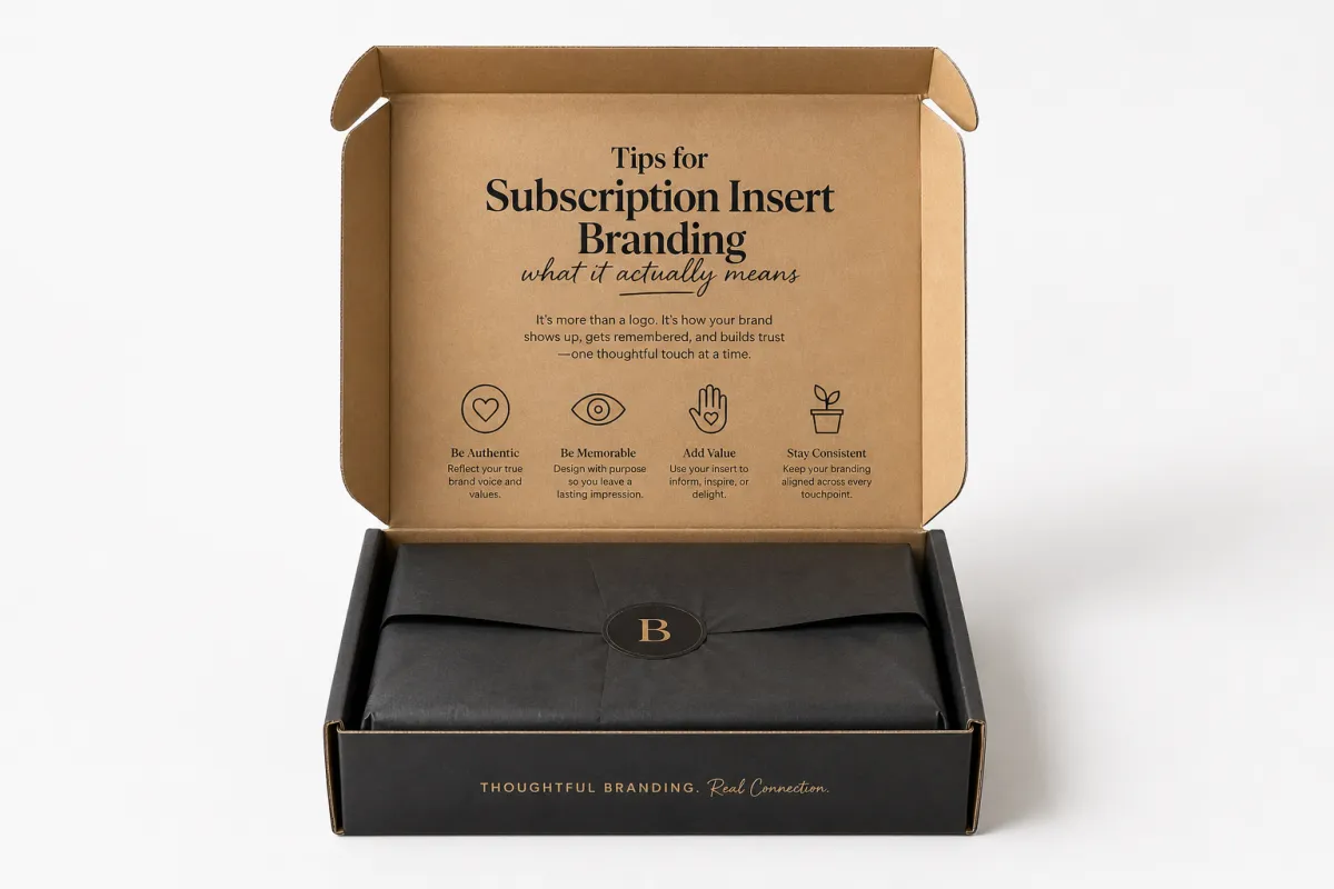 Subscription Insert Branding Work