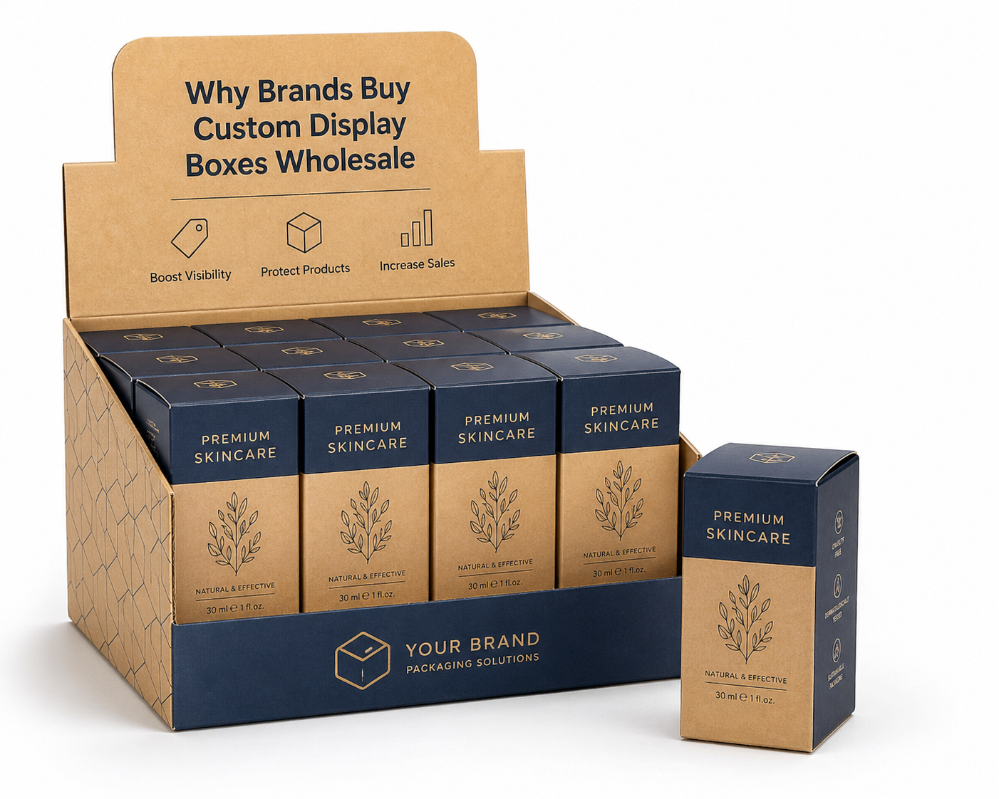 Buy Custom Display Boxes Wholesale for Retail Shelves