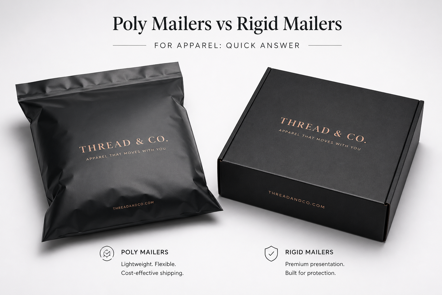 Poly Mailers vs Rigid Mailers for Apparel: Which Wins?