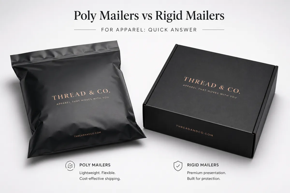 Poly Mailers vs Rigid Mailers for Apparel