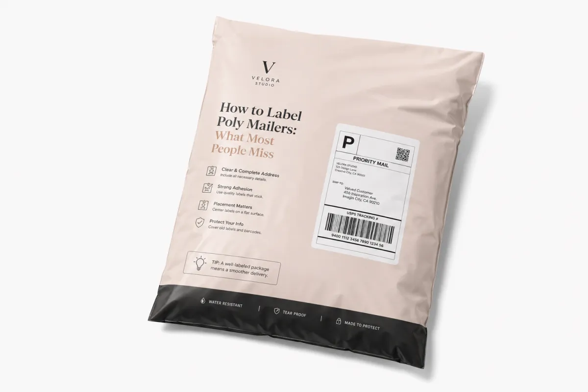 Label Poly Mailers: Material, Adhesive, Artwork, and MOQ