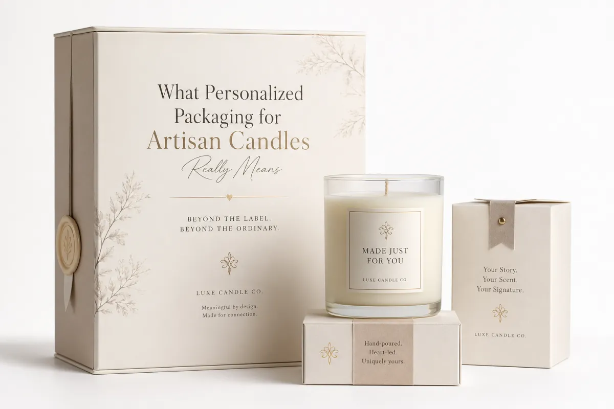 Personalized Packaging for Artisan Candles: Sells
