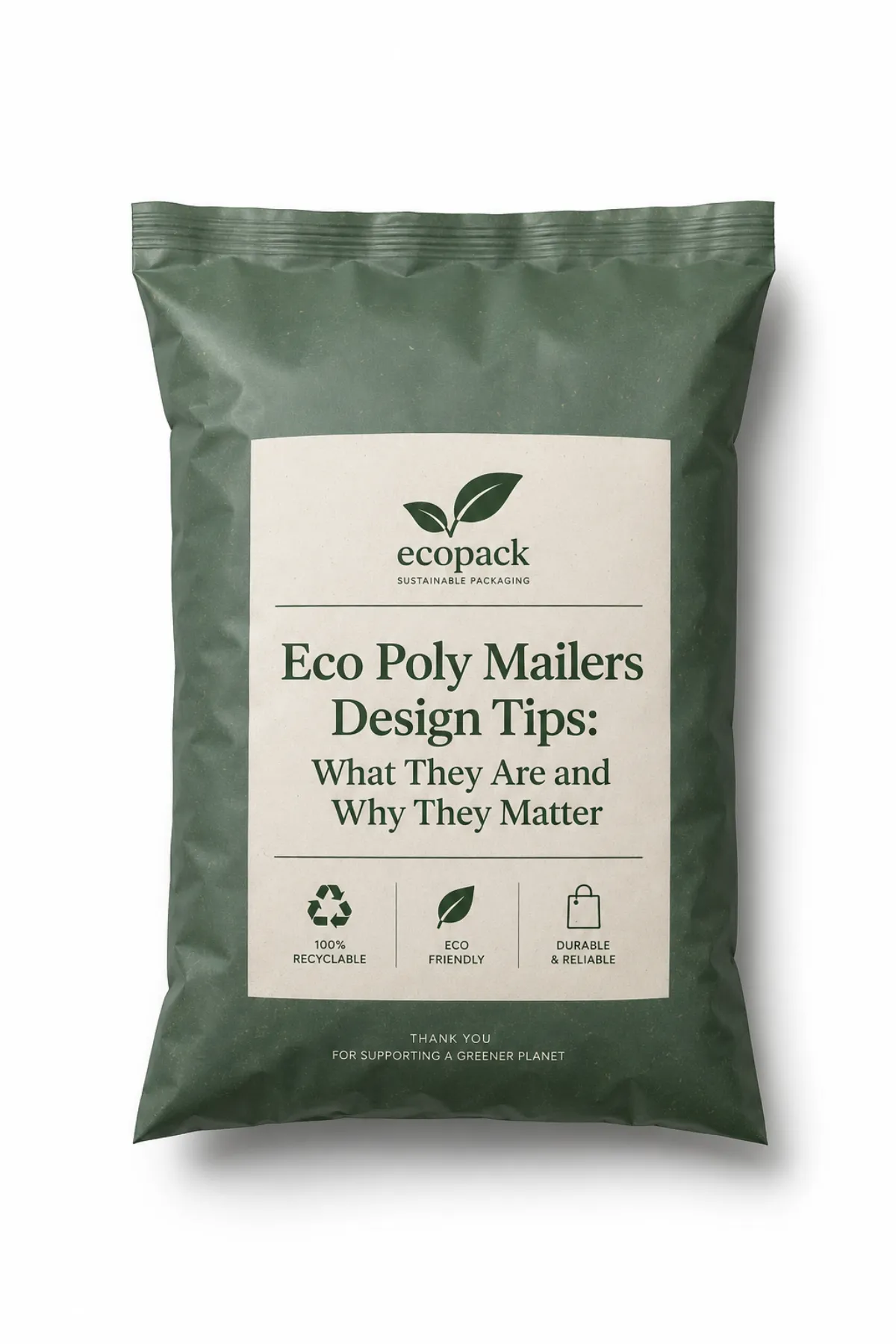 Eco Poly Mailers Design for Packaging