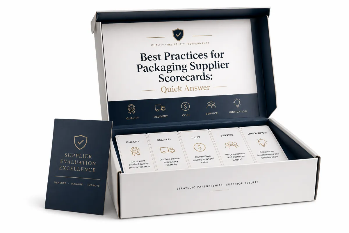 Practices for Packaging Supplier Scorecards Work