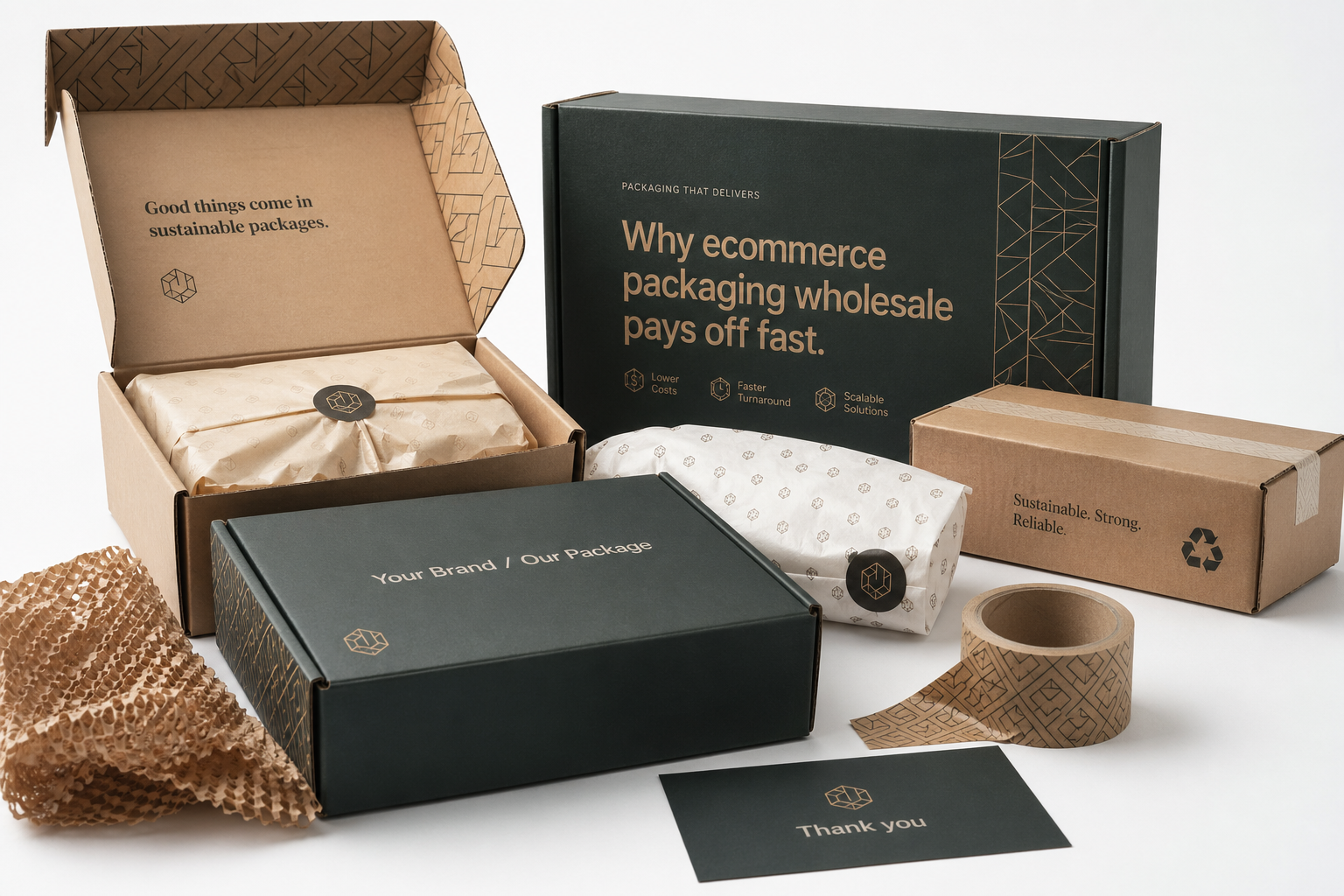 Ecommerce Packaging Wholesale: Costs, Specs, and Ordering