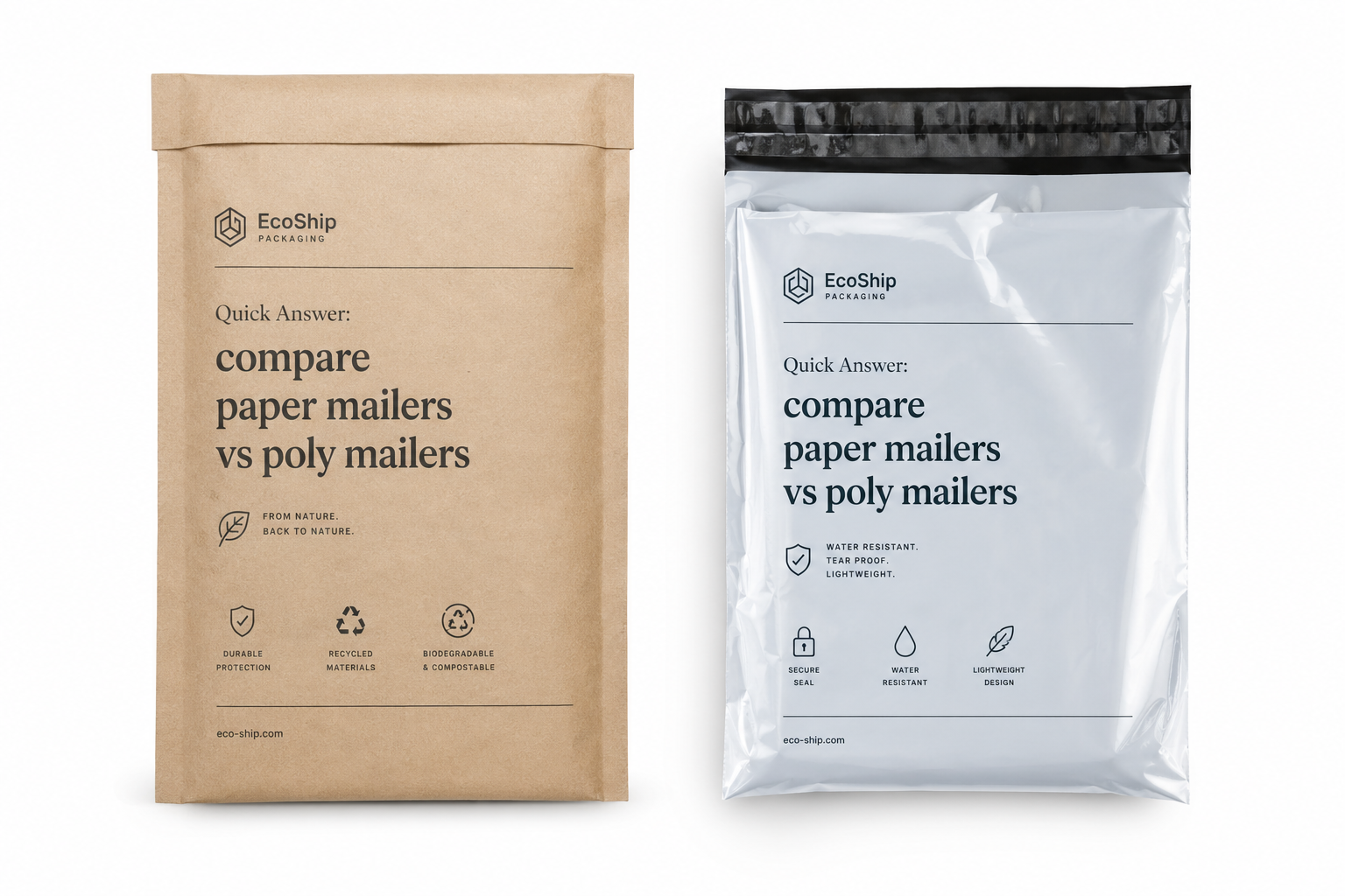 Compare Paper Mailers vs Poly Mailers: Honest Cost Guide