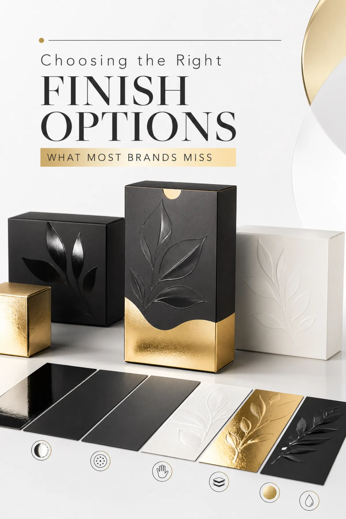 Packaging Finish Options: Quote Scope, Sample Proof, MOQ