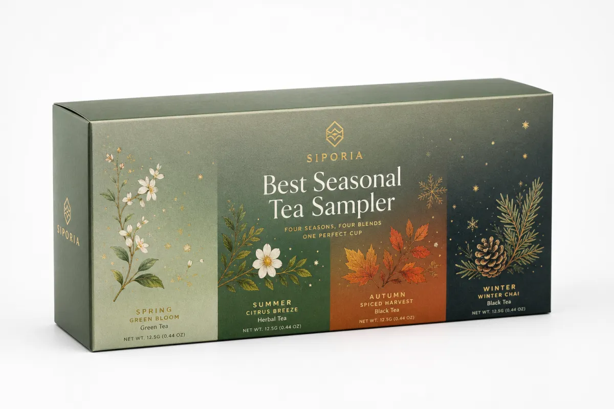Seasonal Tea Sampler Box Branding Selection Review