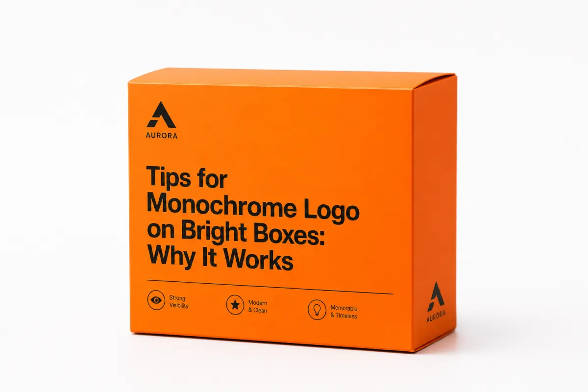 Monochrome Logo on Bright Boxes That Stand Out