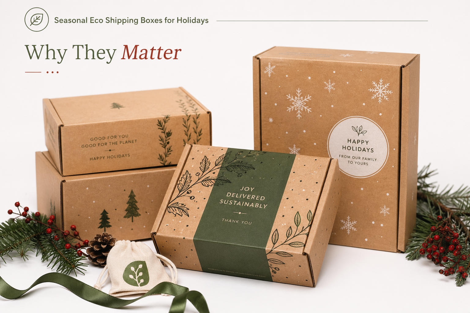 Seasonal Eco Shipping Boxes for Holidays That Sell