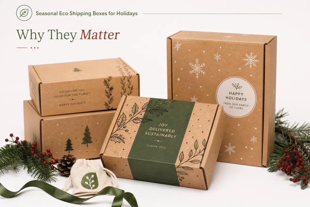 Seasonal Eco Shipping Boxes for Holidays: Sell