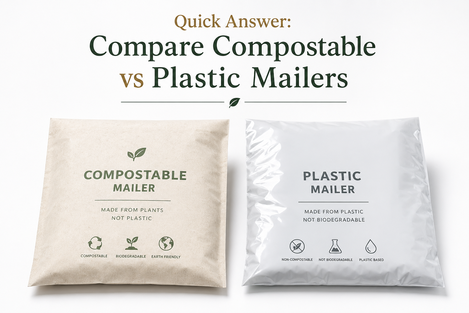 Compare Compostable vs Plastic Mailers: Honest Review
