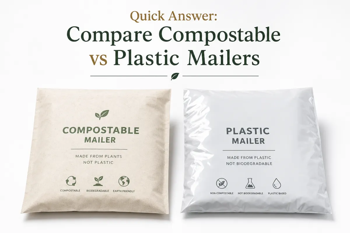 Compare Compostable vs Plastic Mailers: Review Honest