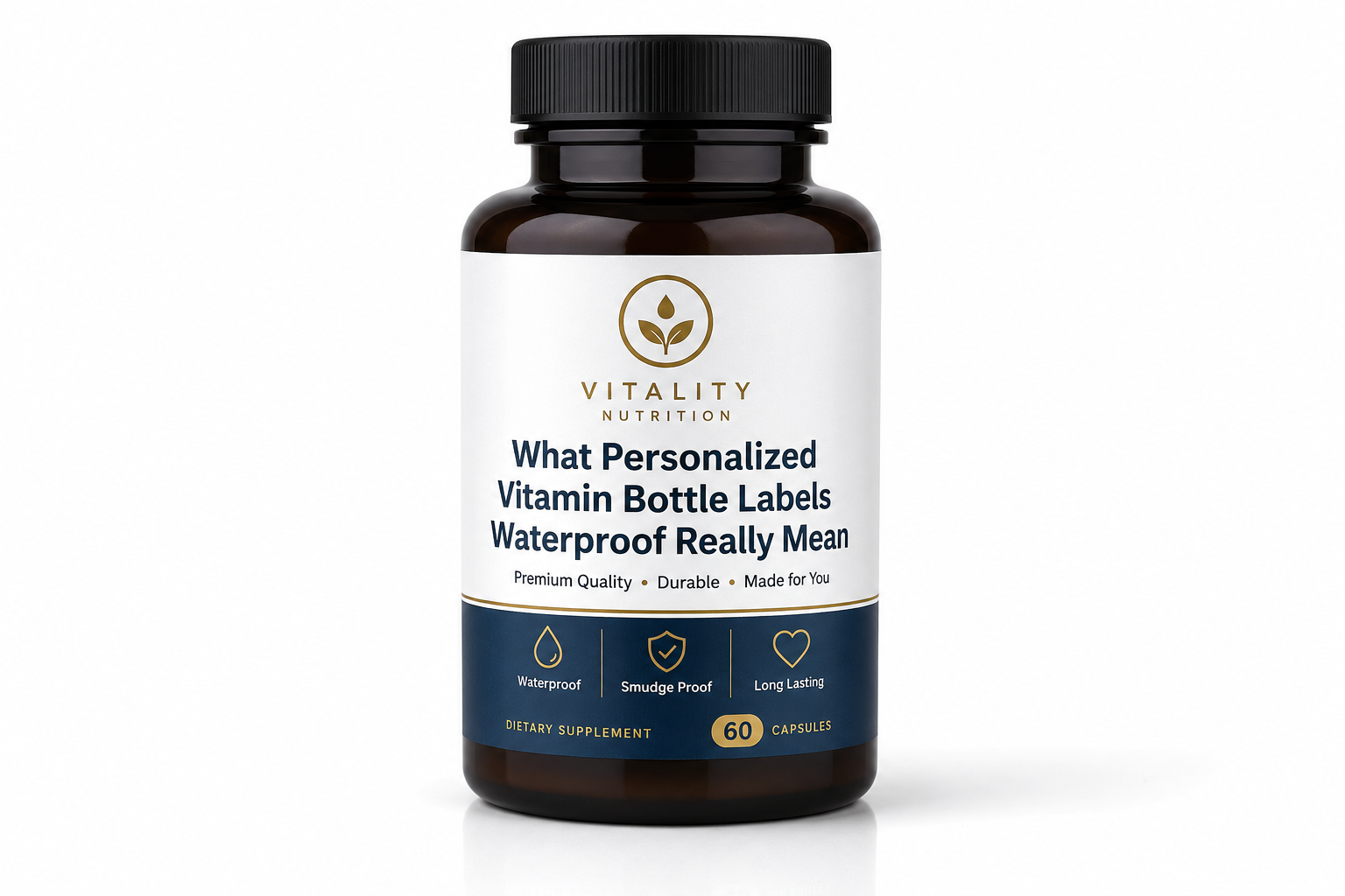 Personalized Vitamin Bottle Labels Waterproof: What Works