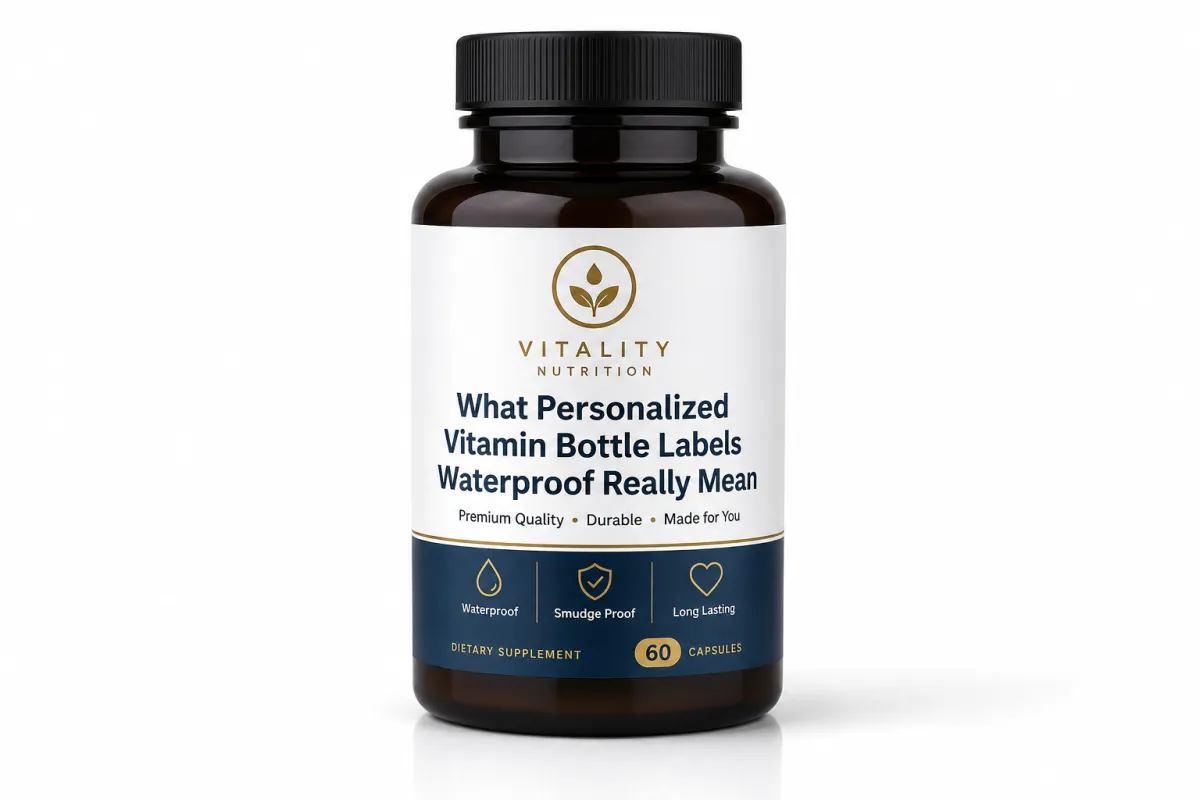 Personalized Vitamin Bottle Labels Waterproof: What Works