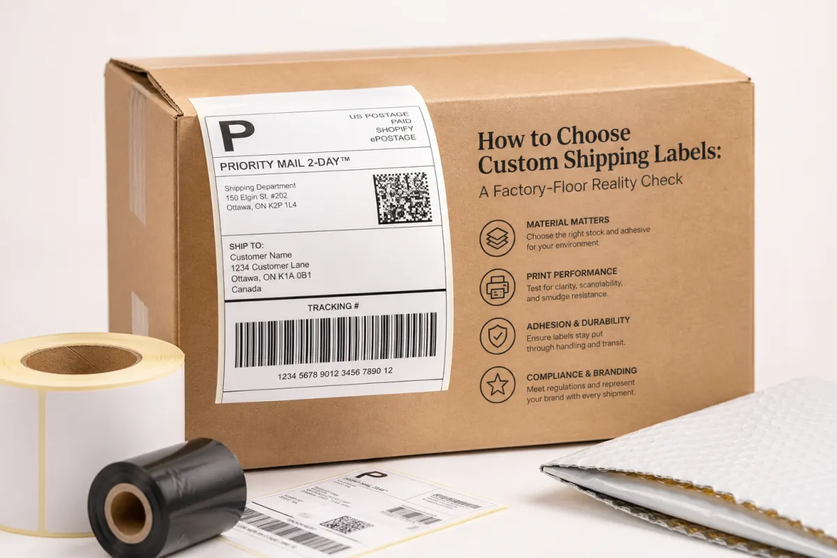 How to Choose Custom Shipping Labels: A Factory-Floor Reality Check - CustomLogoThing packaging example
