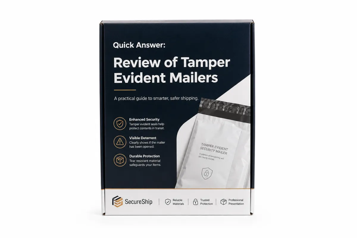 Of Tamper Evident Mailers and Costs