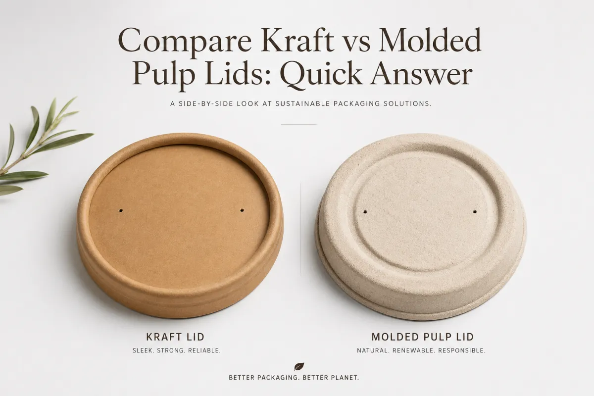 Compare Kraft vs Molded Pulp Lids: Which